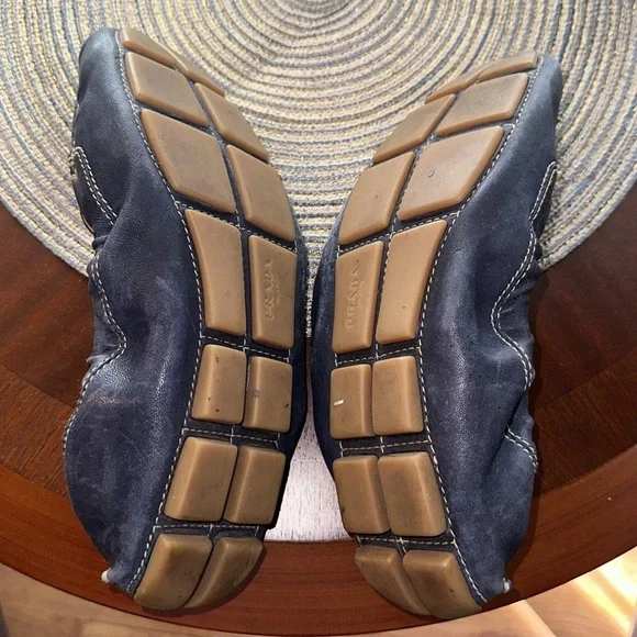 Blue Prada Loafers EU 39 - Picture 7 of 15